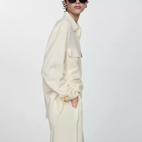 NWT MANGO
Women's Oversized Lyocell Shirt - Picture 3 of 7